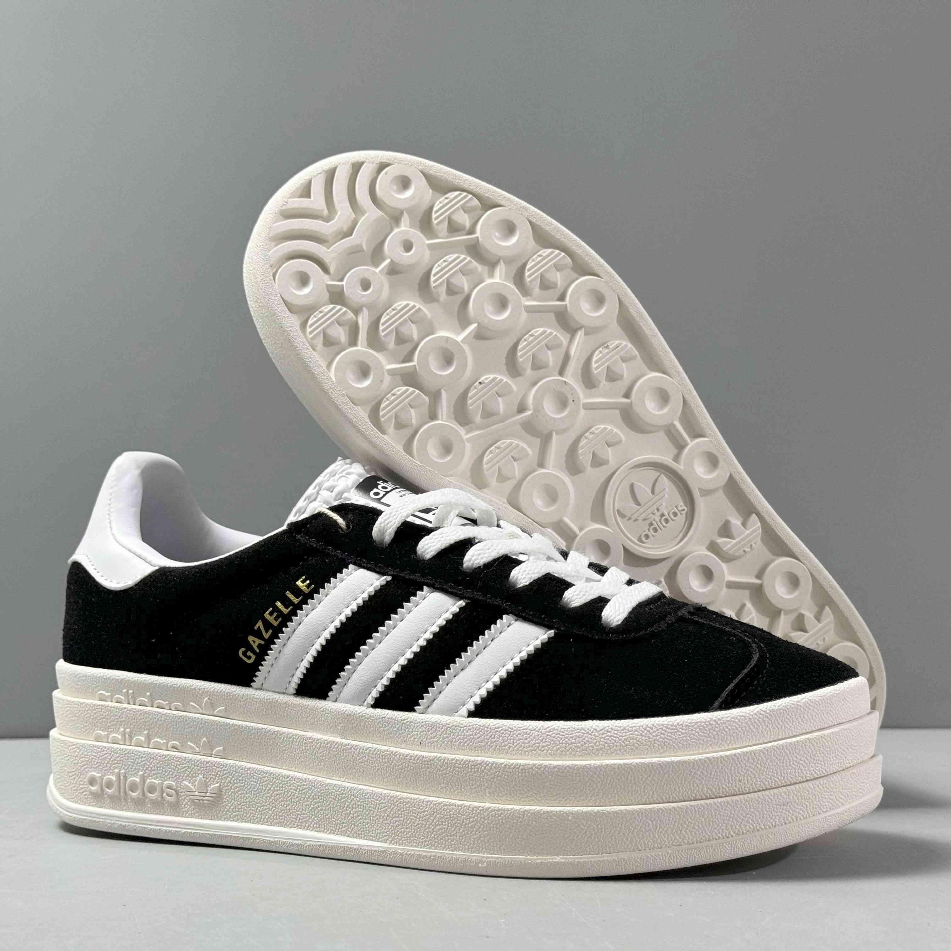 Adidas Originals Gazelle Bold 'Core Black White' - Banlieue91