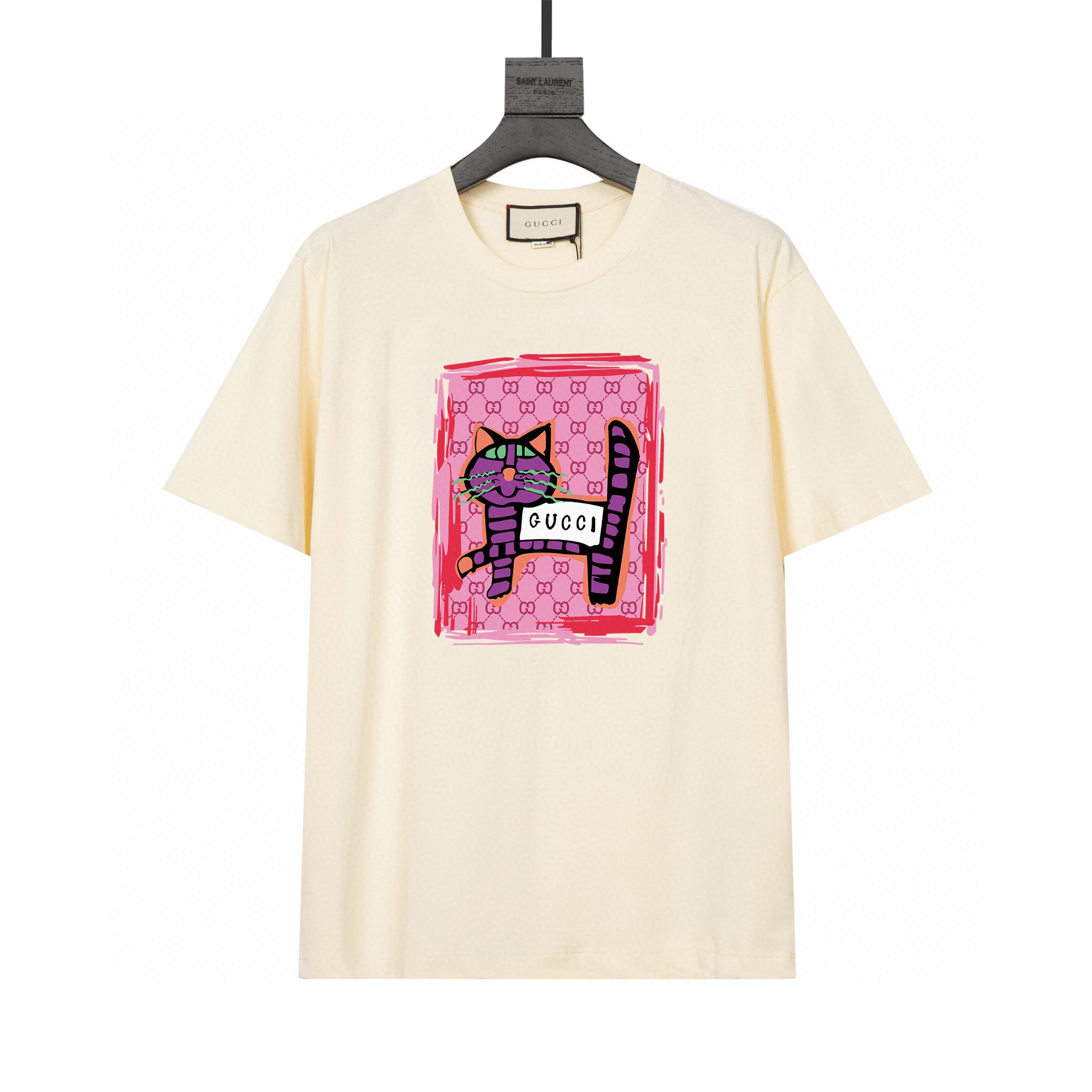 Gucci T-Shirt Without Collar 'Beige' - Banlieue91