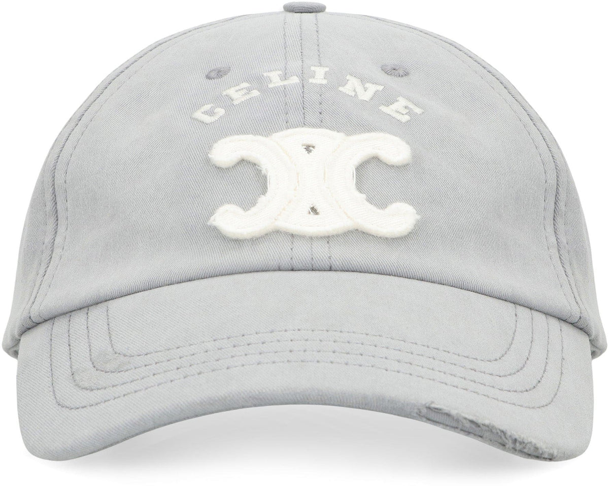 CELINE Triomphe Lightweight Cotton Gabardine Cap | Banlieue91