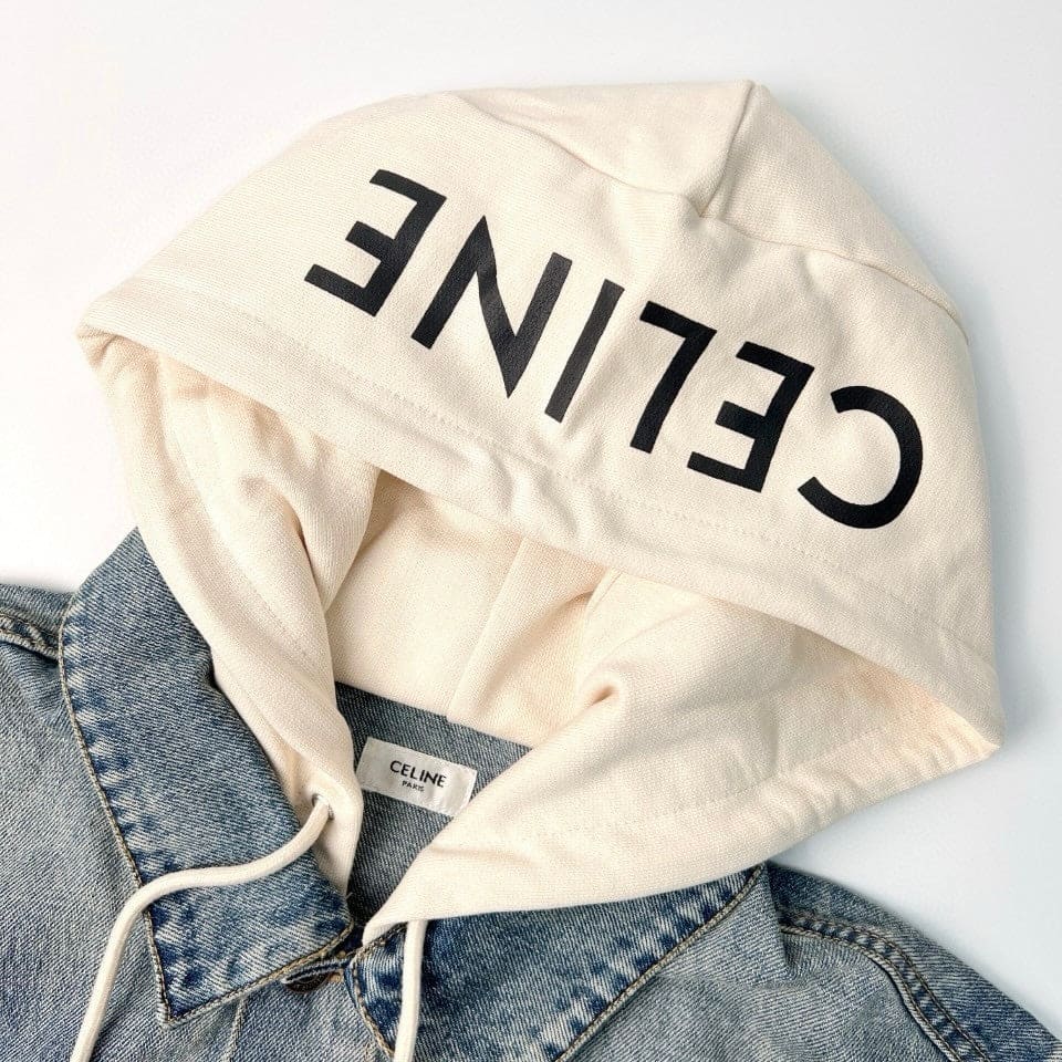 CELINE Washed Grey Denim Jacket – Casual Single-Breasted | Banlieue91