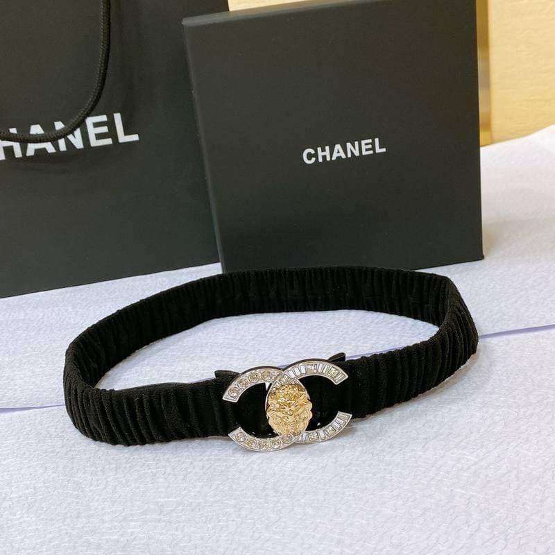 Chanel Leather Women’s Belt 'Black' | Banlieue91