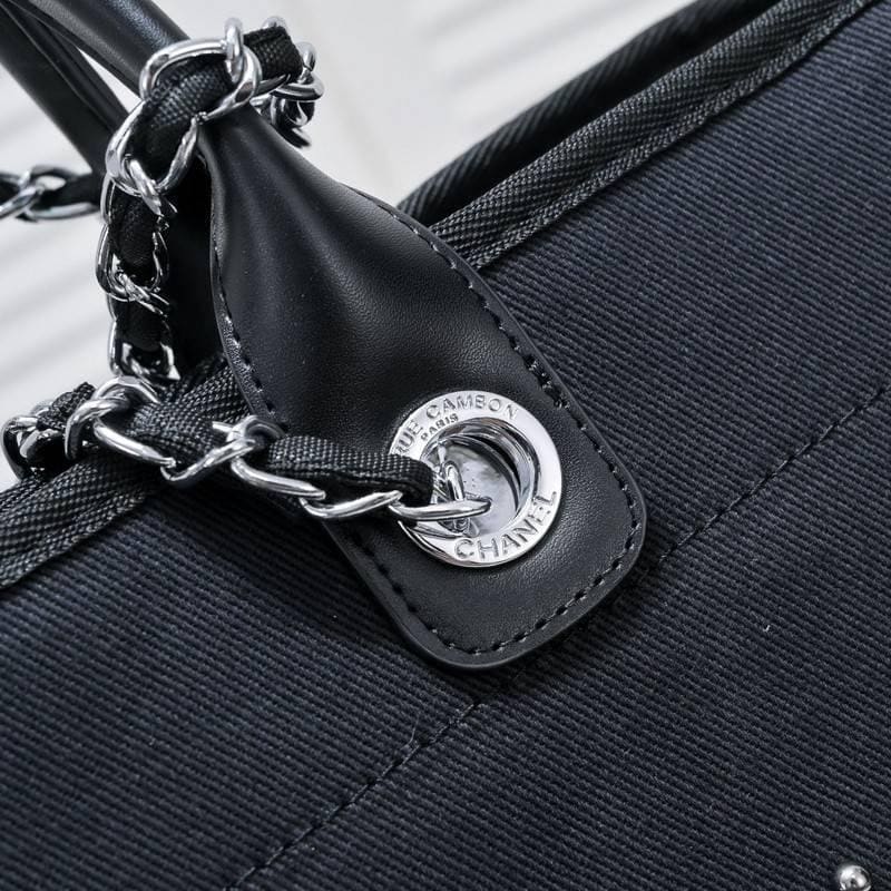 CHANEL MEDIUM BLACK PEARL BAG DEAUVILLE | Banlieue91