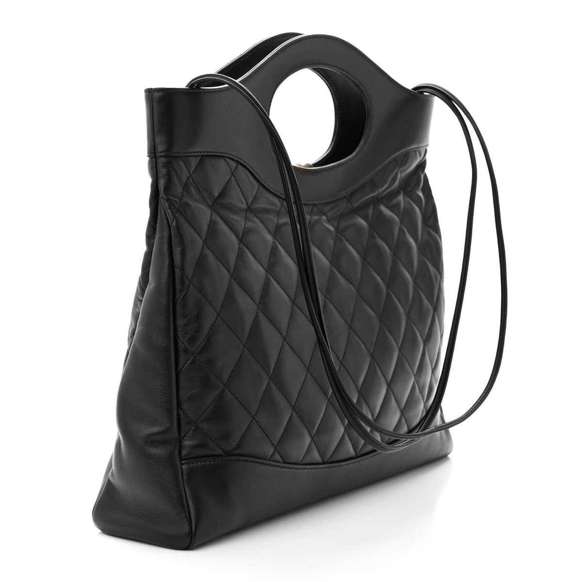 Chanel Shiny Crumpled Calfskin Quilted Mini 31 Shopping Bag | Banlieue91