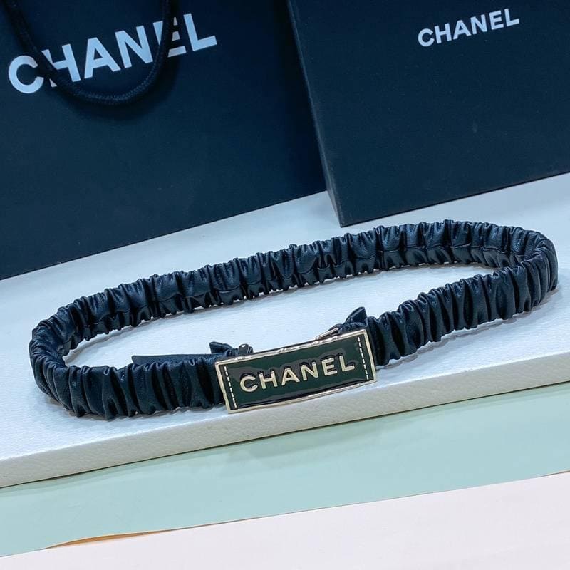 Chanel Women Logo Banding Belt 'Black' | Banlieue91
