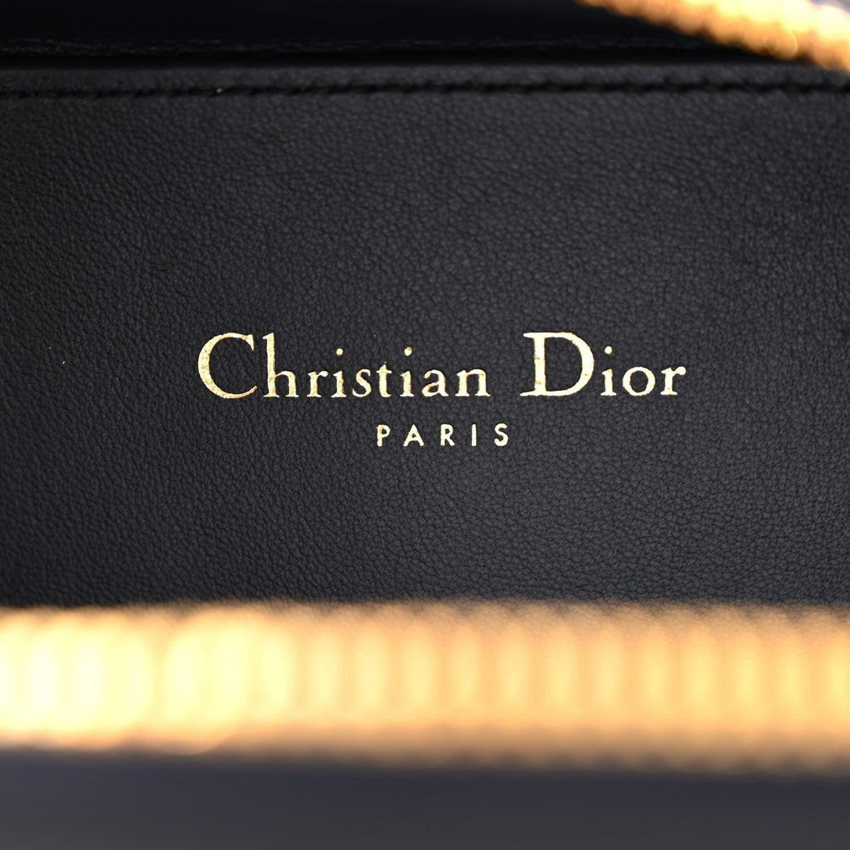 Christian Dior Signature Oval Camera Bag Calfskin with Embossed CD Signature | Banlieue91