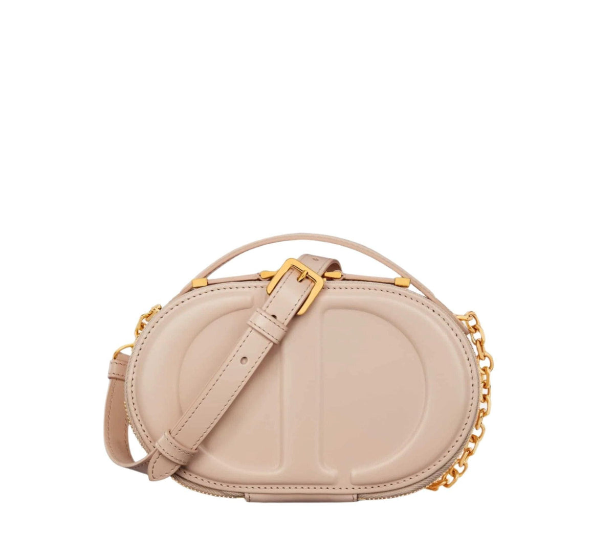Christian Dior Signature Oval Camera Bag Calfskin with Embossed CD Signature | Banlieue91
