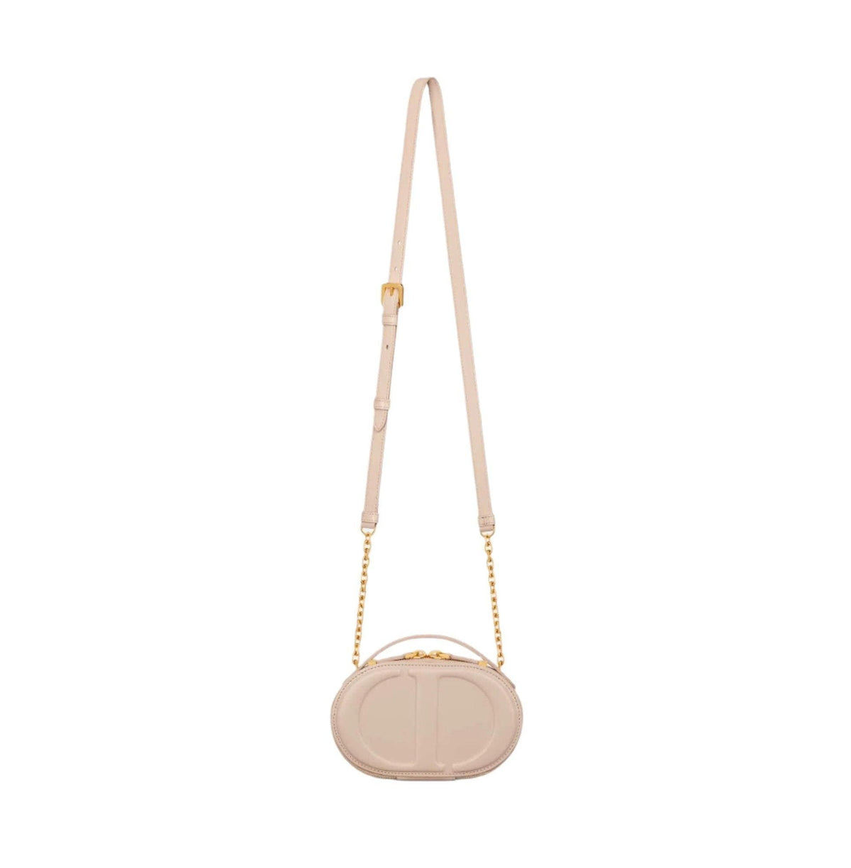 Christian Dior Signature Oval Camera Bag Calfskin with Embossed CD Signature | Banlieue91