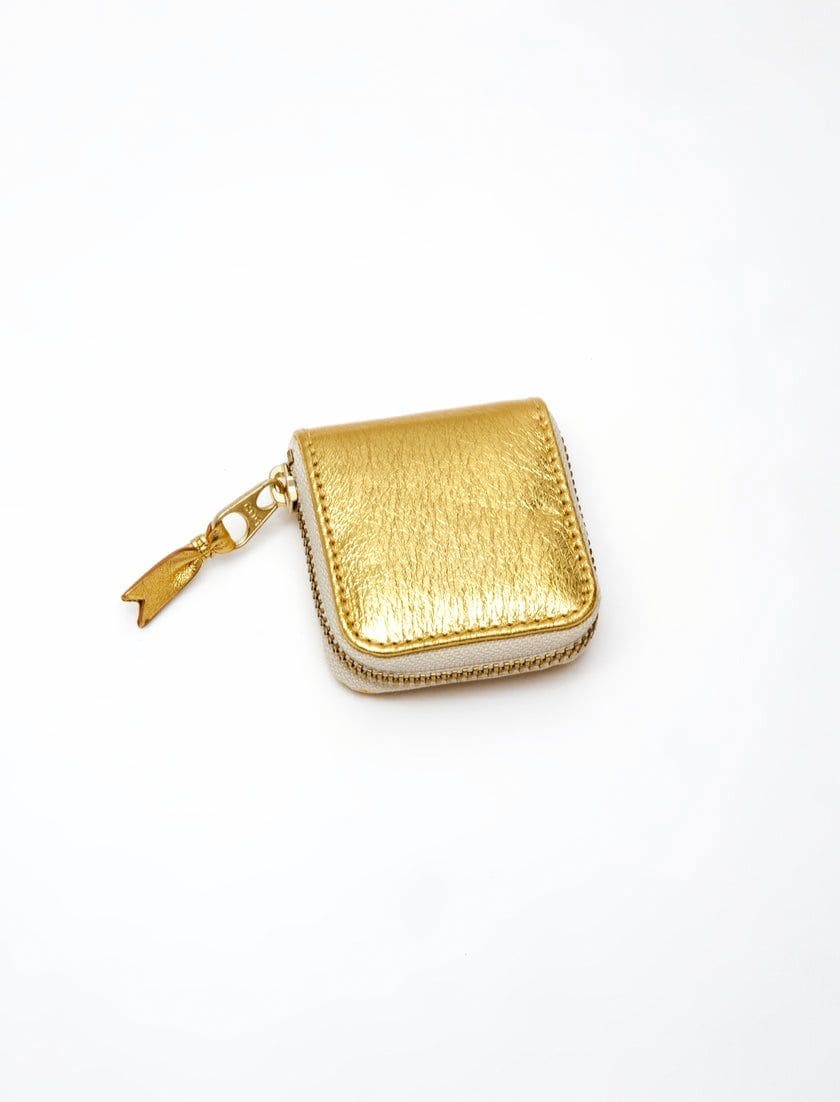 COMME DES GARÇONS PLAY Mini Wallet - Gold Line for Men | Banlieue91