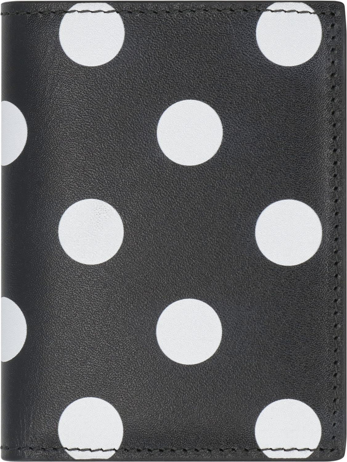 COMME DES GARÇONS WALLET Mini Leather Wallet with Polka-Dot Motif | Banlieue91