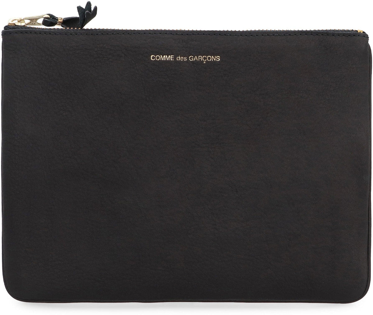COMME DES GARÇONS WALLET Textured Leather Mini Pouch Handbag | Banlieue91