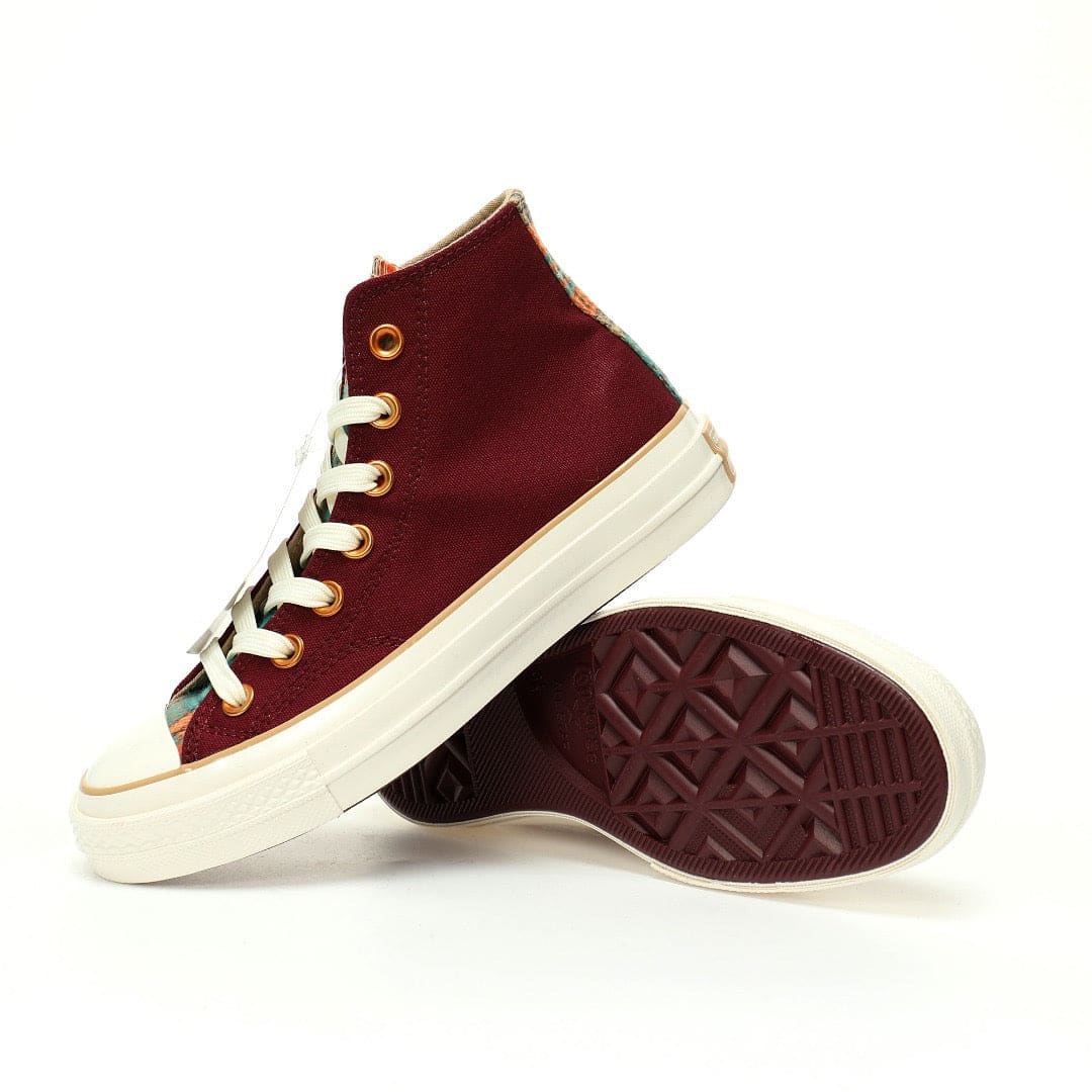Converse Chuck Taylor All Star 1970 High "Canvas Plaid/ Deep Bordeaux" | Banlieue91