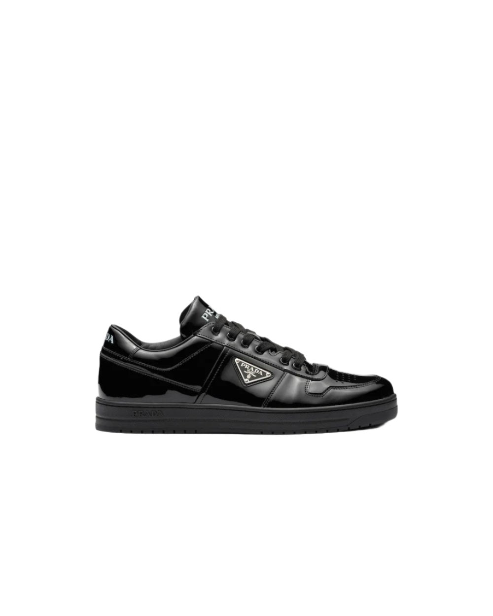 Prada Downtown nappa leather sneakers 'Black' - Banlieue91