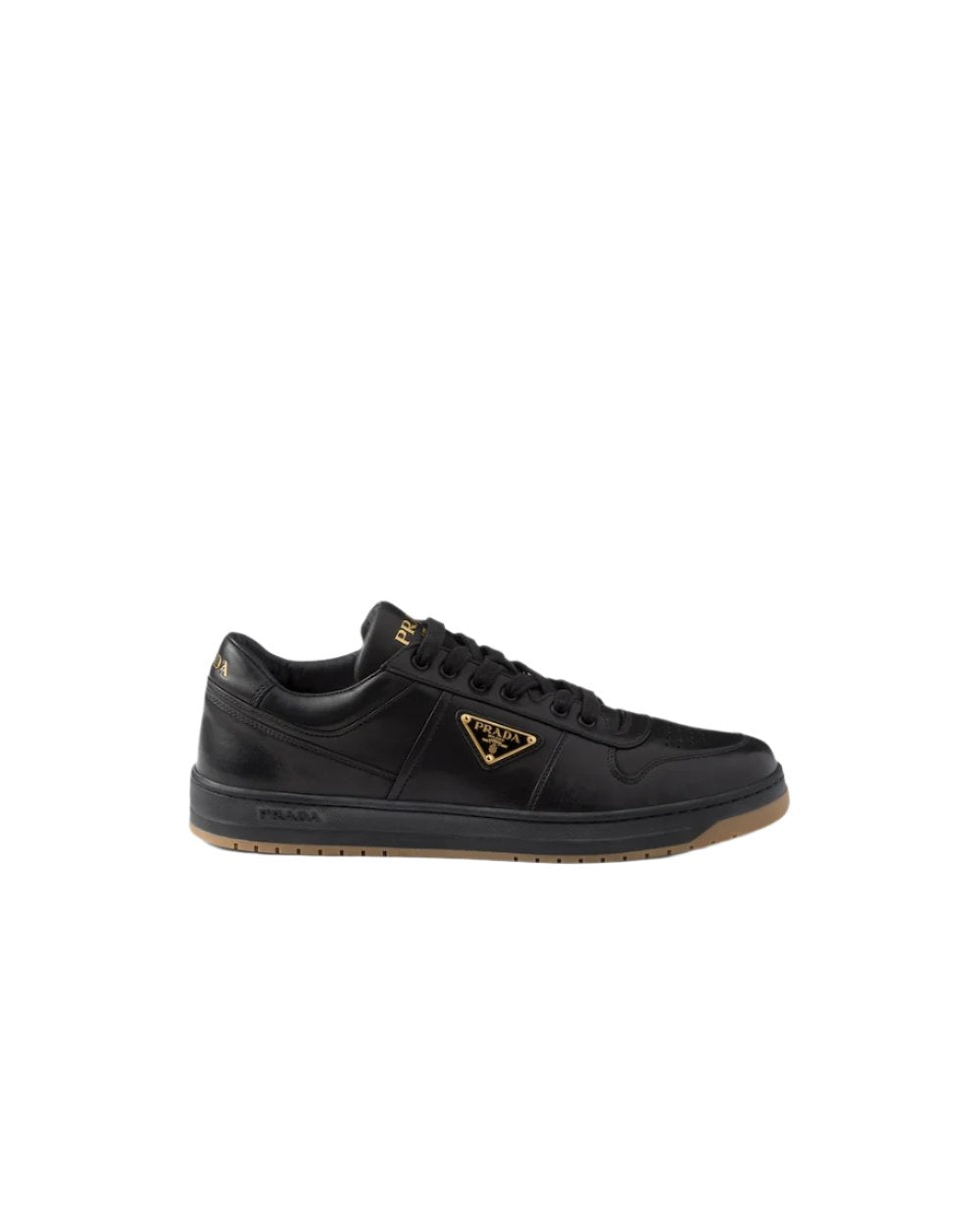 Prada Downtown nappa leather sneakers 'Black' - Banlieue91