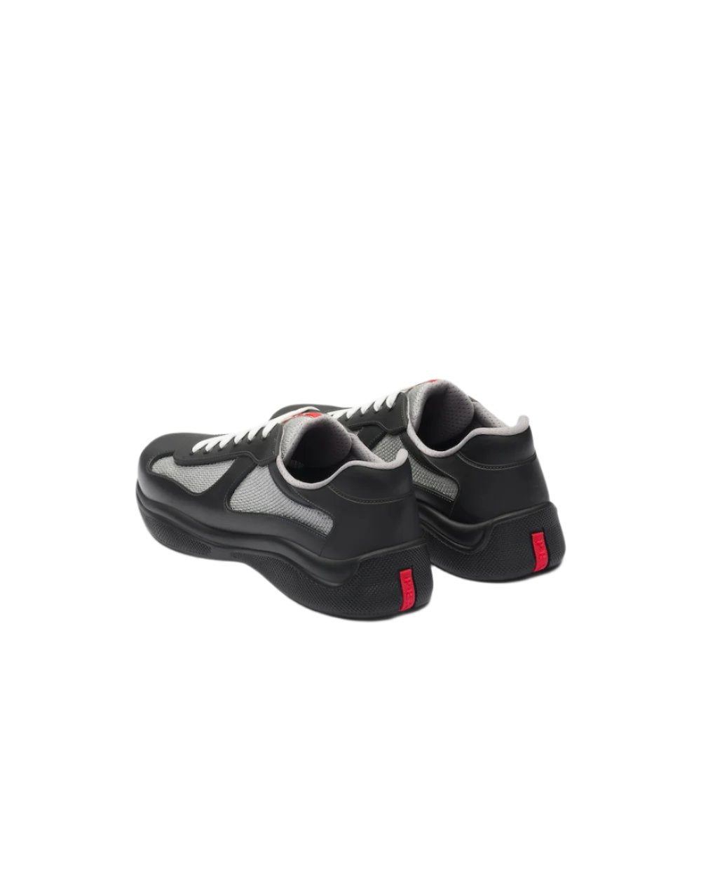 Prada America's Cup Soft rubber and bike fabric sneakers 'Black' - Banlieue91