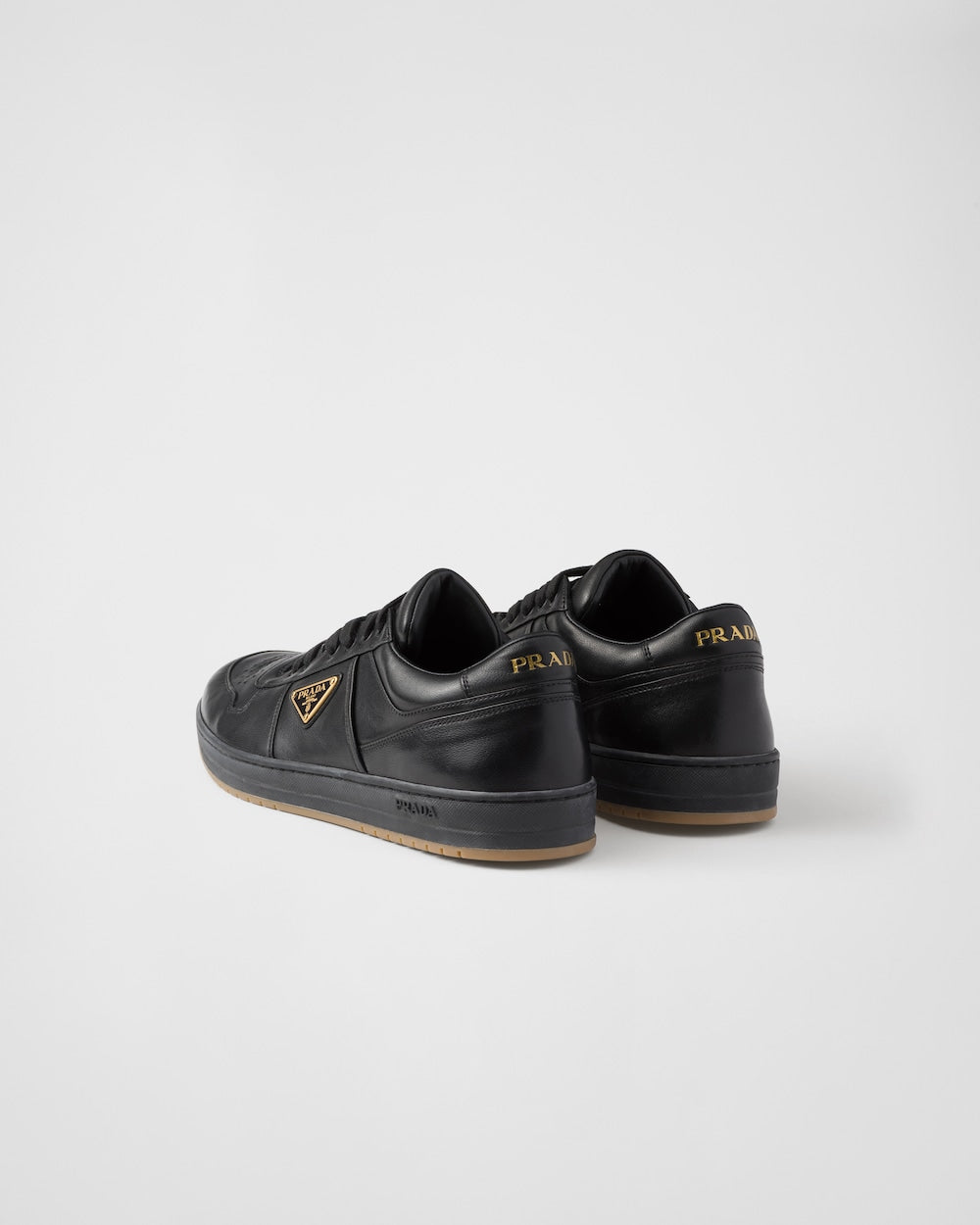 Prada Downtown nappa leather sneakers 'Black' - Banlieue91