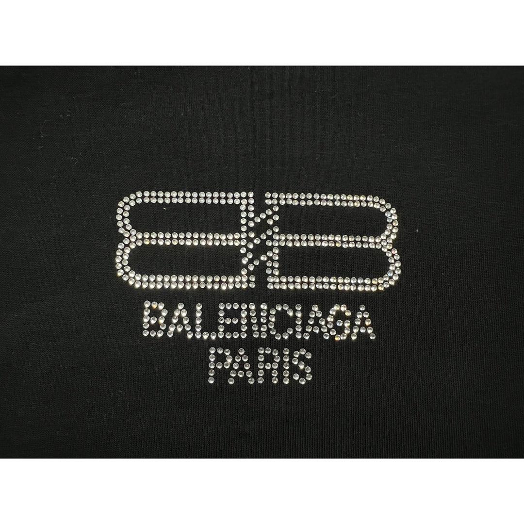 Balenciaga Black T-Shirt Without Collar - Banlieue91