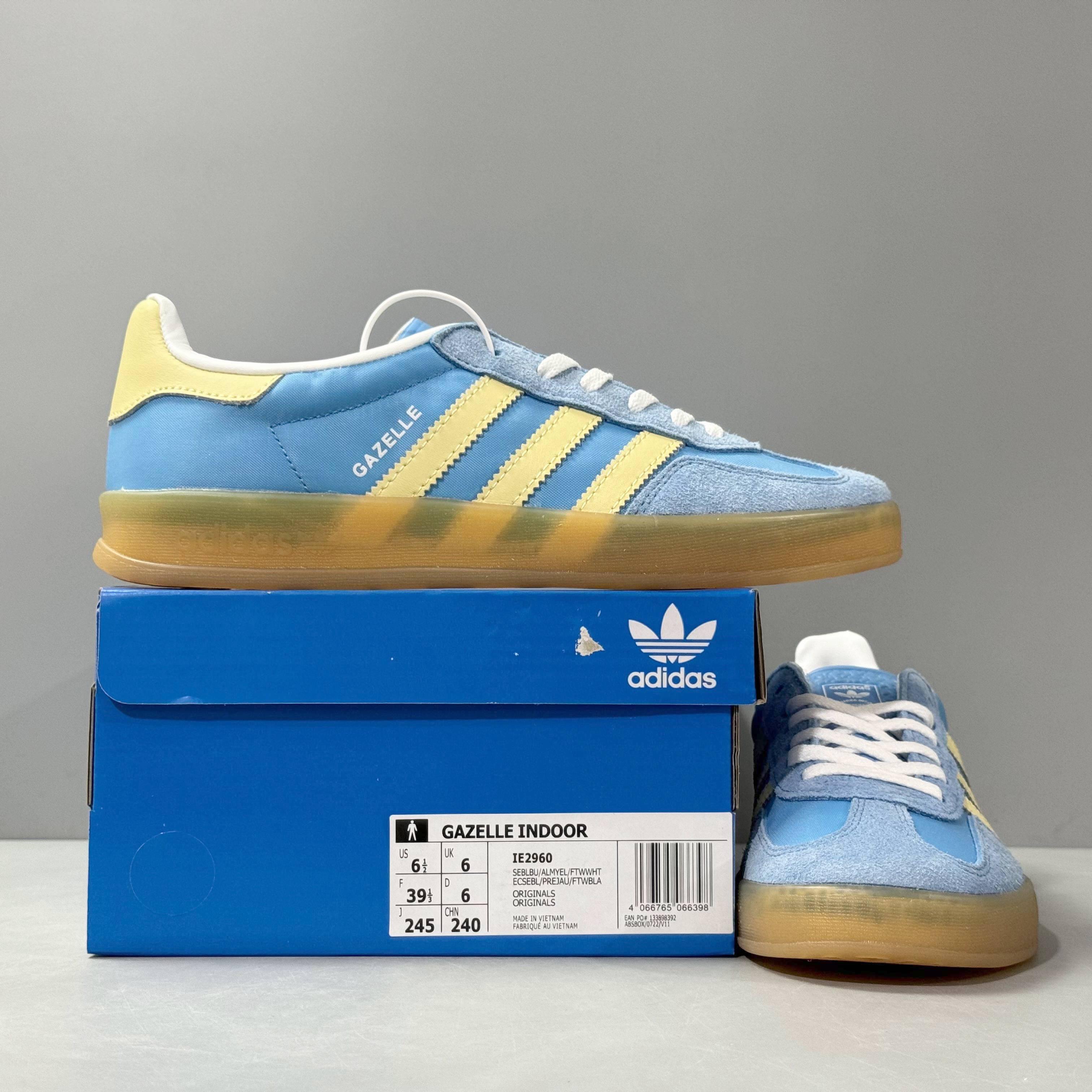 Adidas Originals Gazelle Indoor 'Blue Burst Yellow' - Banlieue91