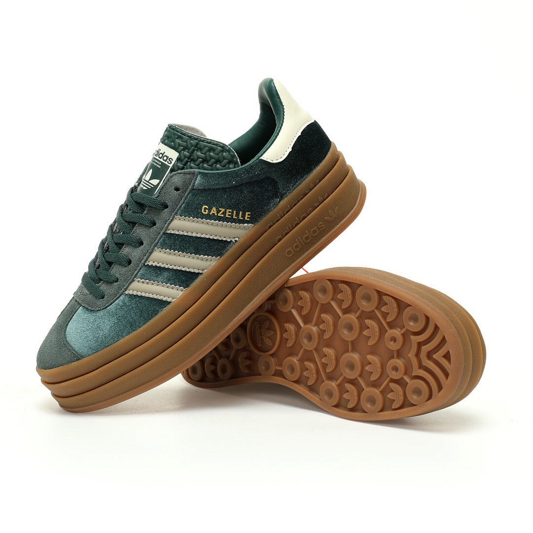 Adidas Originals Gazelle Bold 'Mineral Green Velvet' - Banlieue91 -