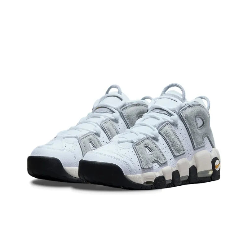 Nike Air More Uptempo Air 'Wolf Grey Solar Flare' - Banlieue91 -