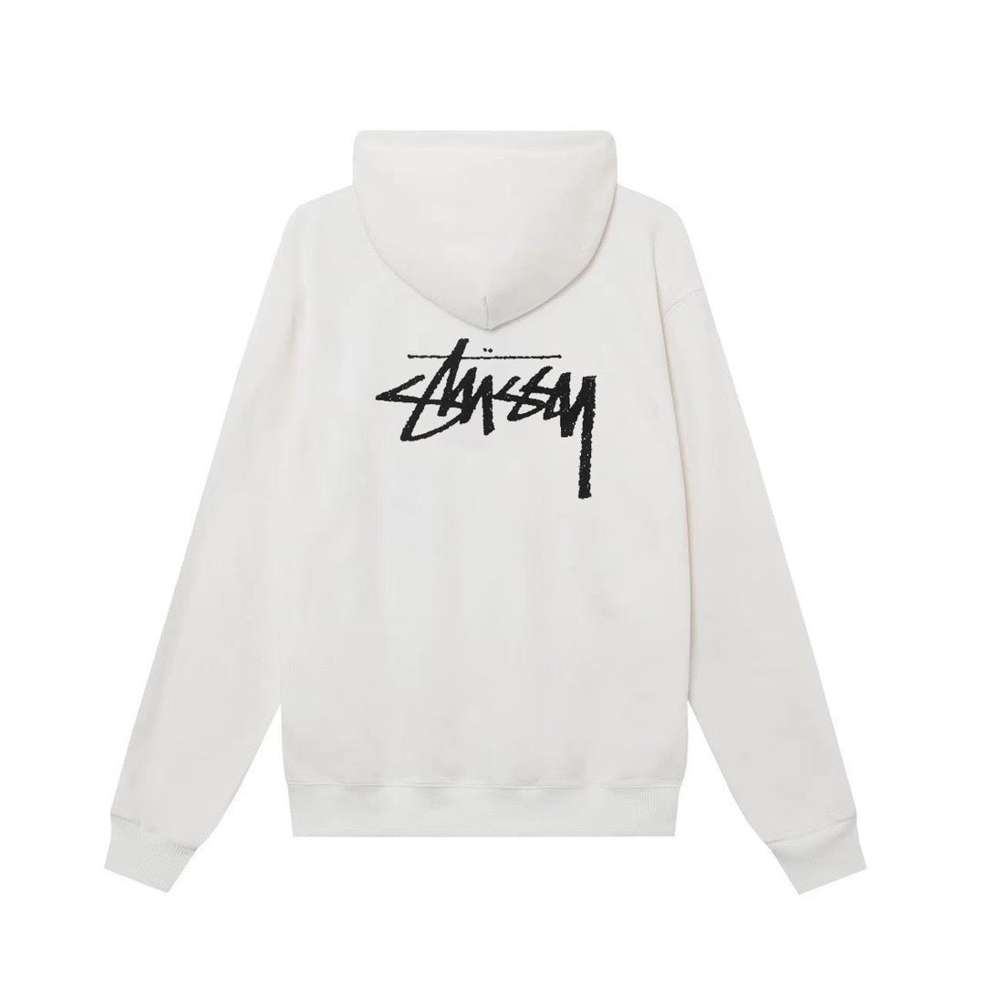 Stussy x Our Legacy Work Shop Drop Hoodie – White - Banlieue91 -