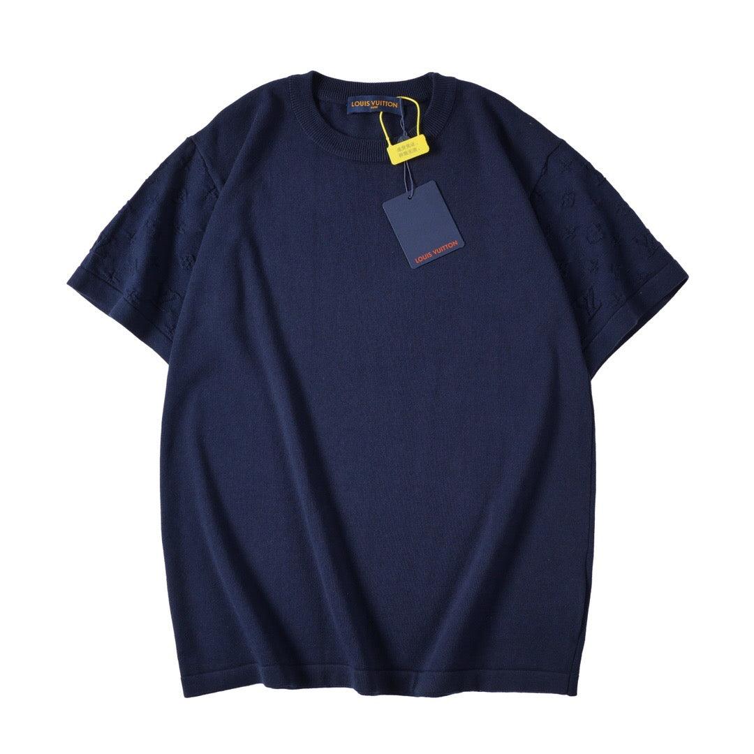 Louis Vuitton T-Shirt Without Collar 'Navy Blue' - Banlieue91