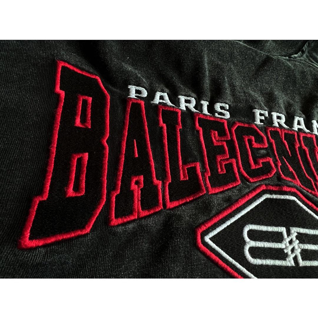 Balenciaga Black T-Shirt Without Collar - Banlieue91