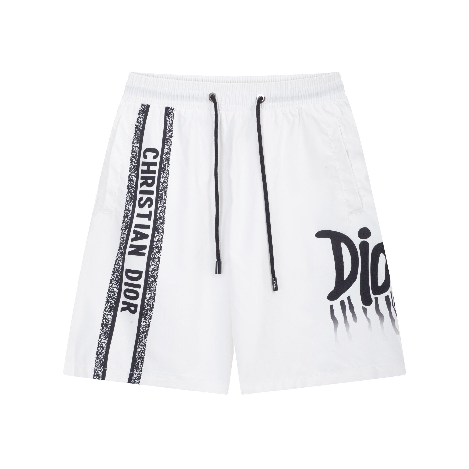 Dior Knit Basketball Shorts 'White/Black'