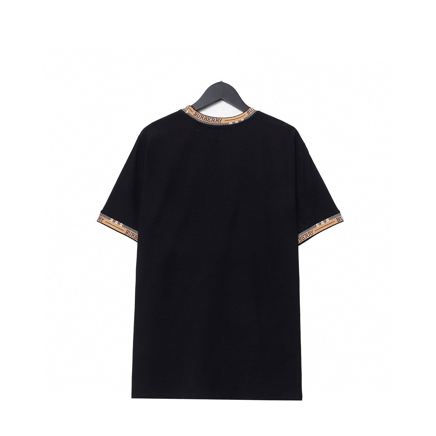 Burberry T-Shirt Without Collar 'Black & Beige' - Banlieue91