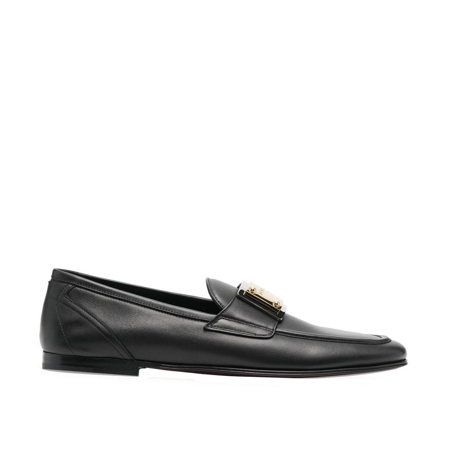 Dolce & Gabbana Leather Logo Loafers - Banlieue91 -