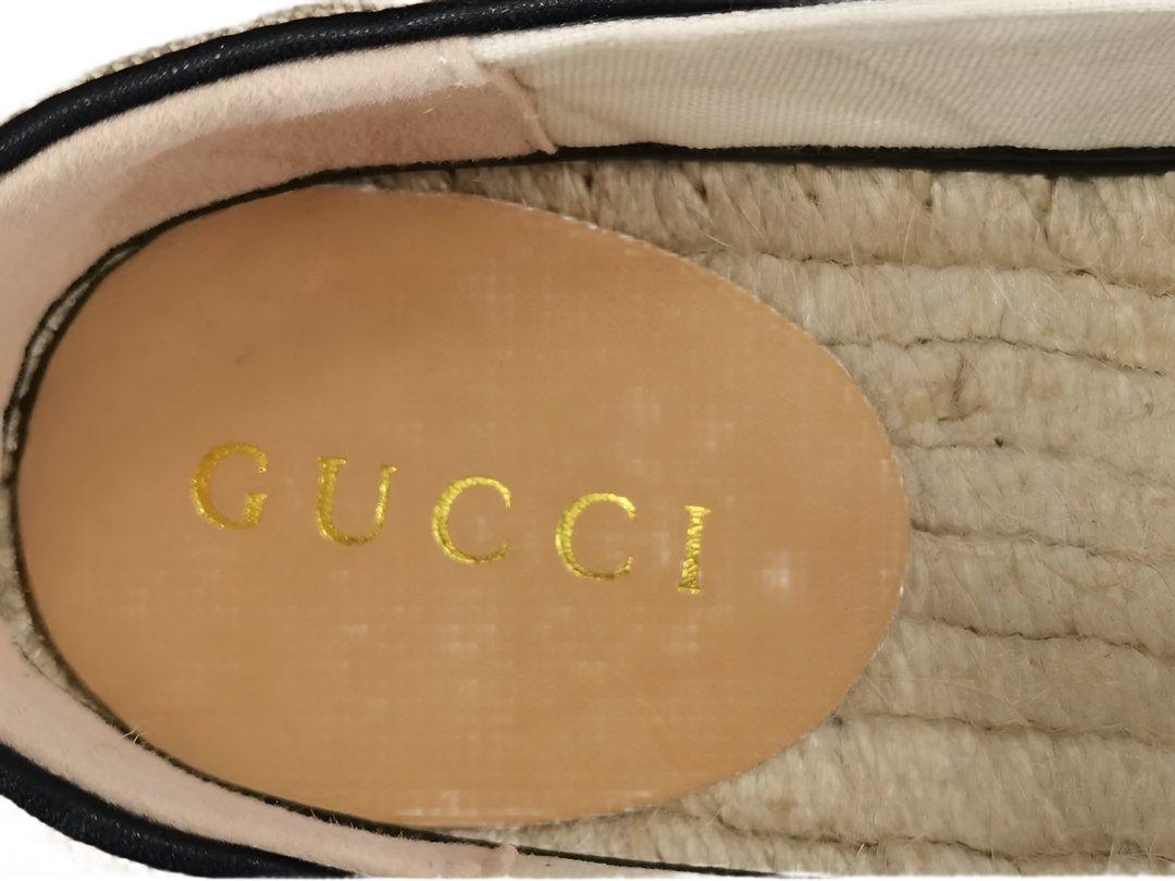 Gucci GG Matelassé Espadrille Marmont Flat Slip On - Banlieue91