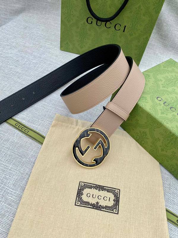 GUCCI Embellished coated-canvas and leather belt 'Beige' - Banlieue91