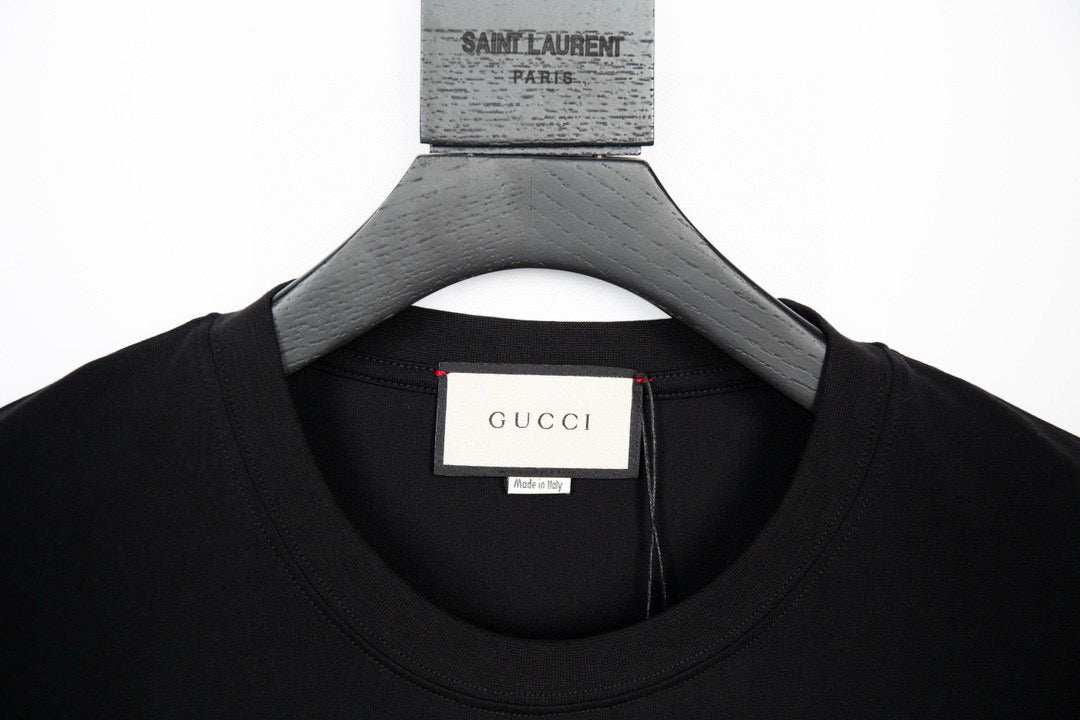 Gucci T-Shirt Without Collar 'Black' - Banlieue91