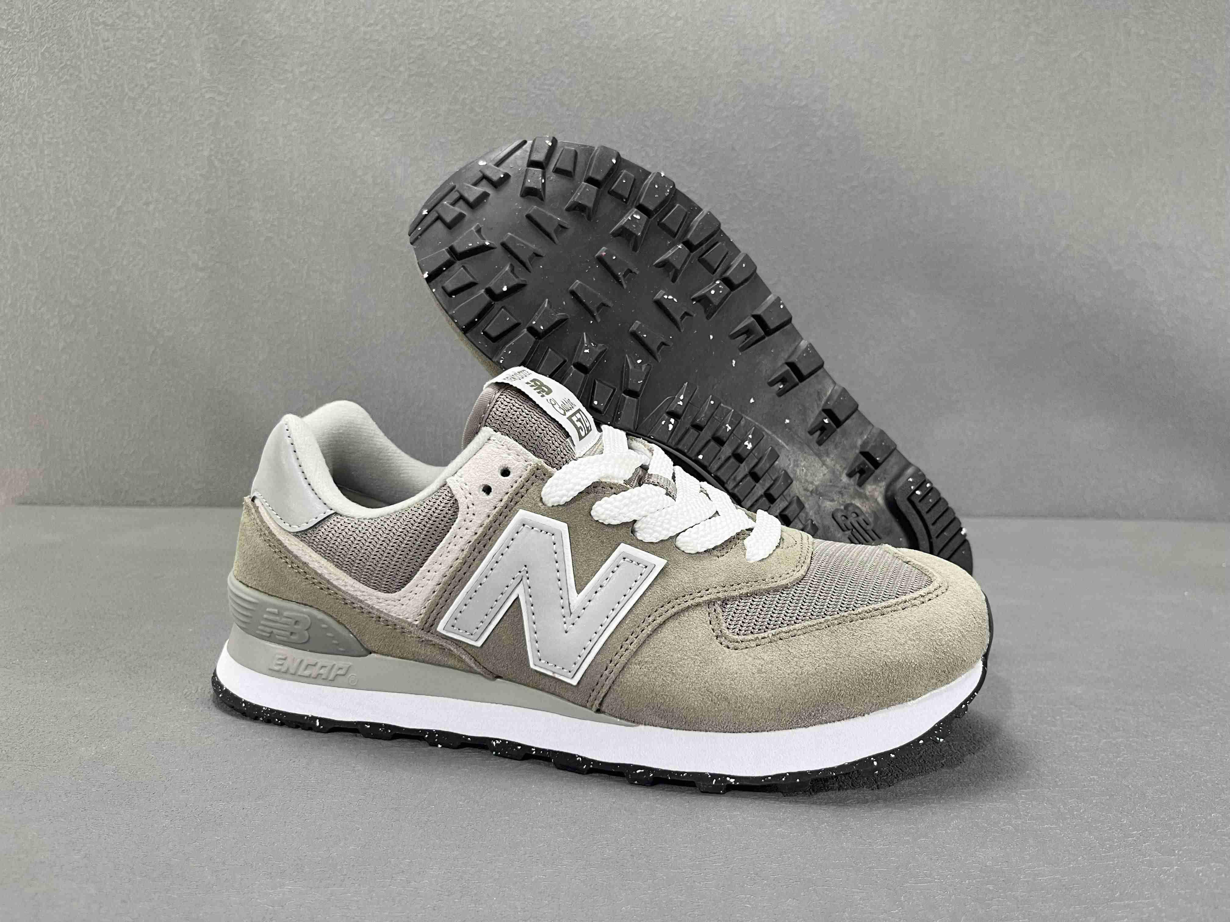 New Balance 574 Grey White - Banlieue91