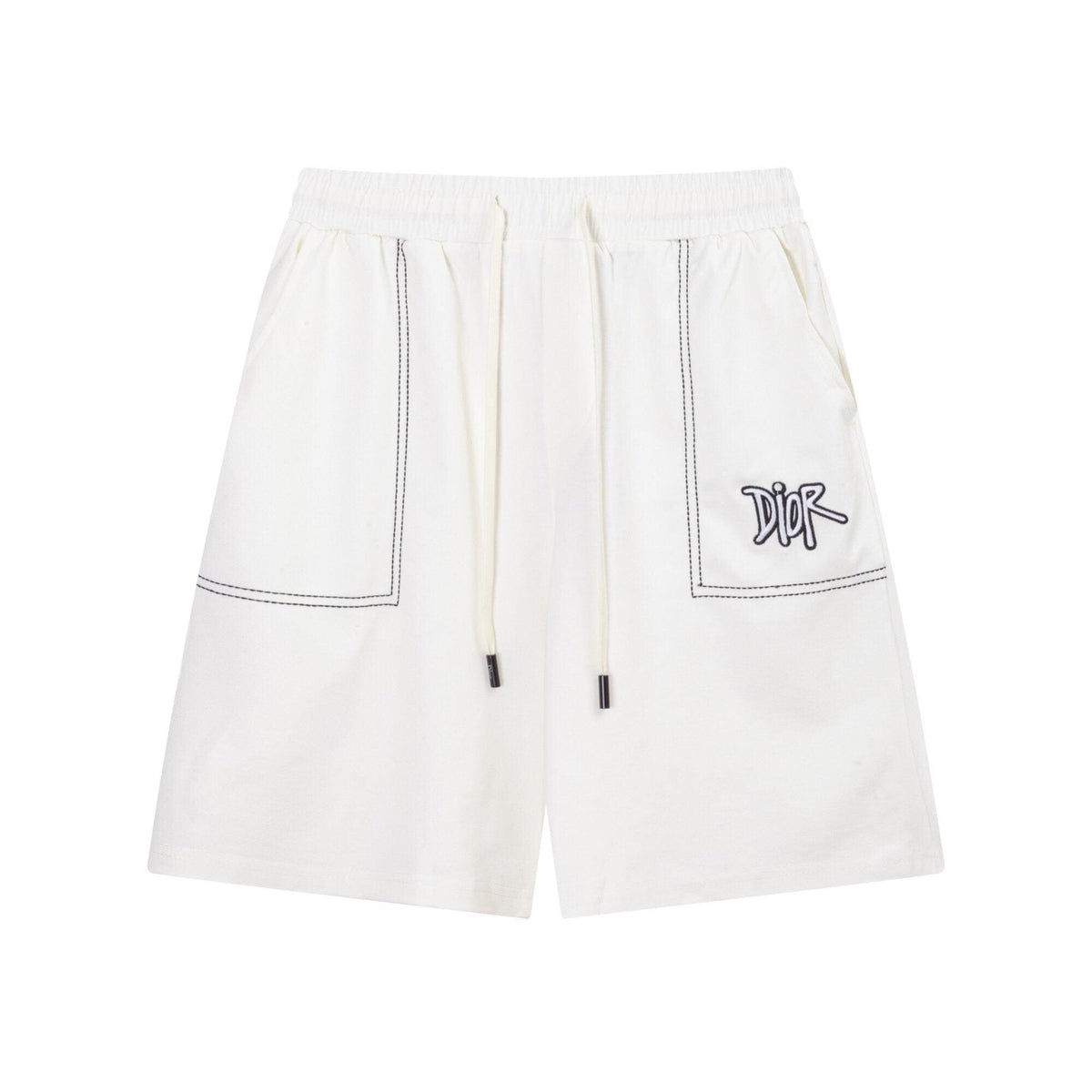 Dior Knit Basketball Shorts 'White' | Banlieue91