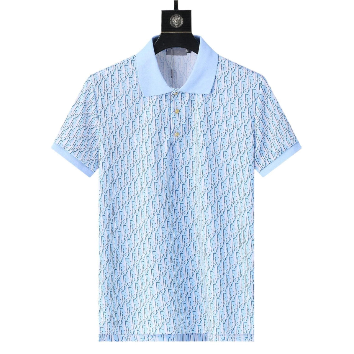 Dior Light Blue T-Shirt With Collar | Banlieue91