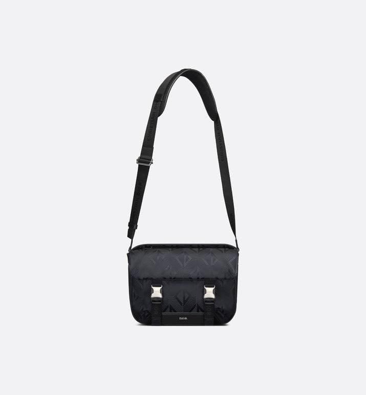 Dior Men Explorer Messenger Bag Black CD Diamond Mirage Ski Capsule Nylon | Banlieue91