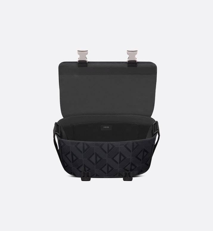Dior Men Explorer Messenger Bag Black CD Diamond Mirage Ski Capsule Nylon | Banlieue91