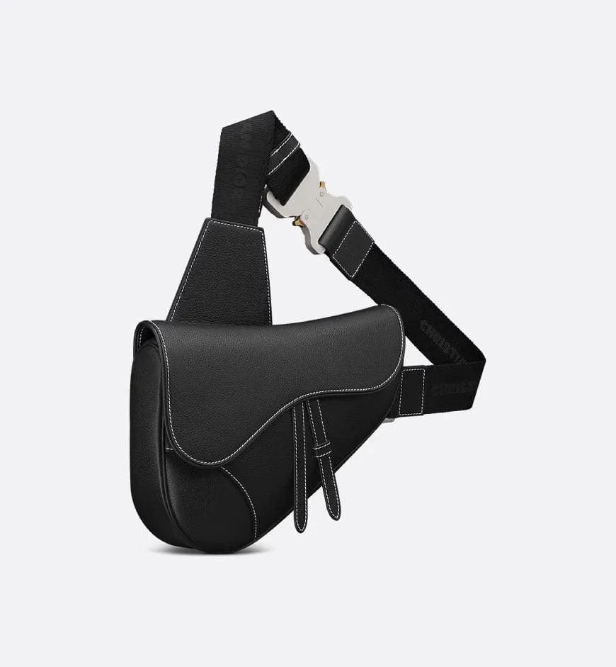 Dior Saddle Bag Black Grained Calfskin | Banlieue91