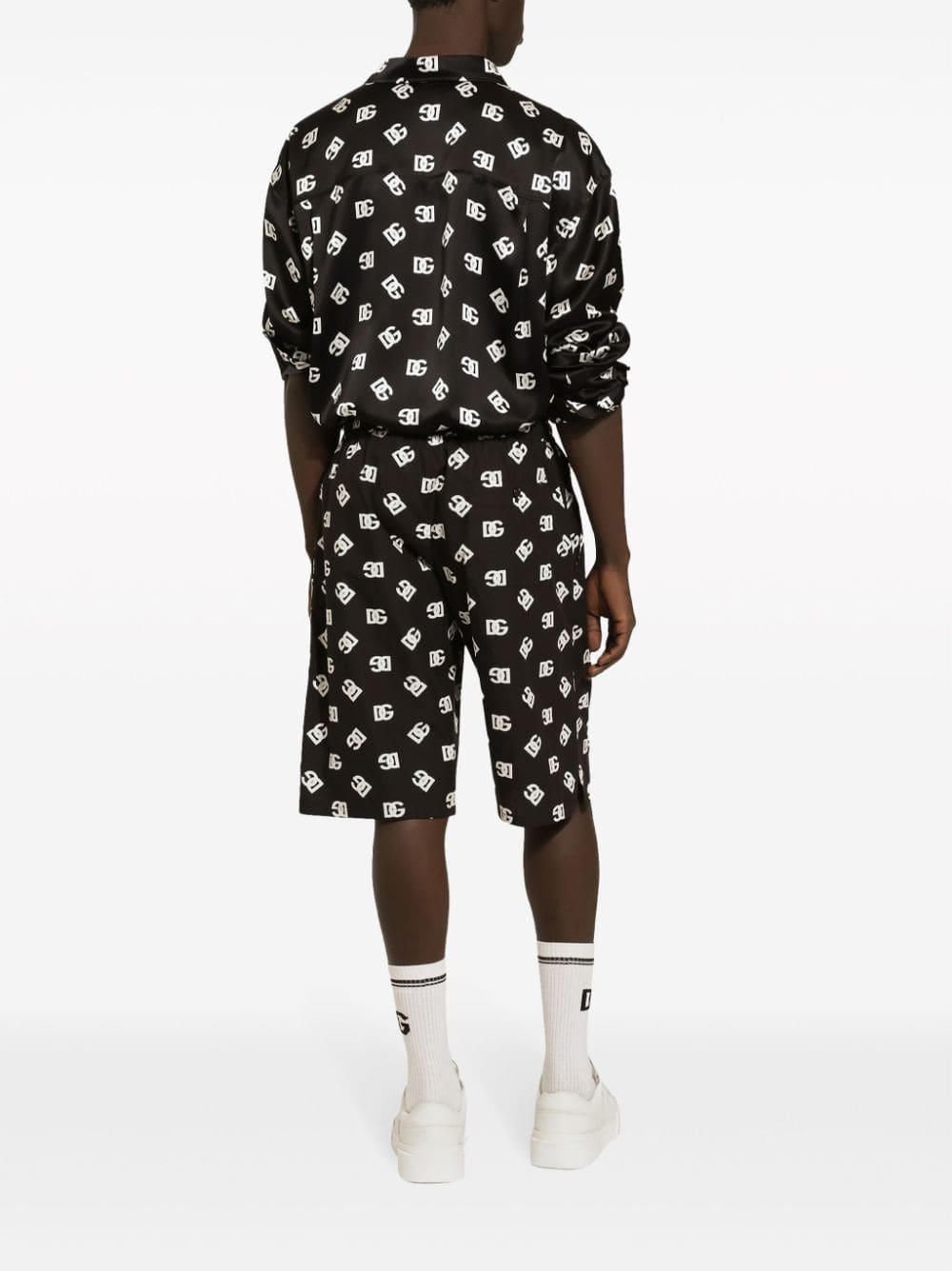 Dolce & Gabbana Allover Logo Shorts | Banlieue91
