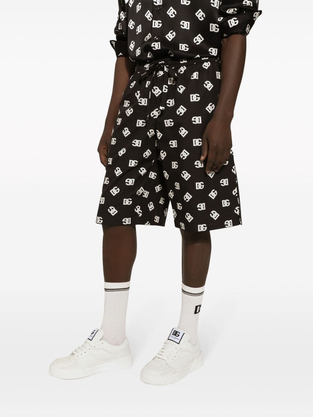 Dolce & Gabbana Allover Logo Shorts | Banlieue91