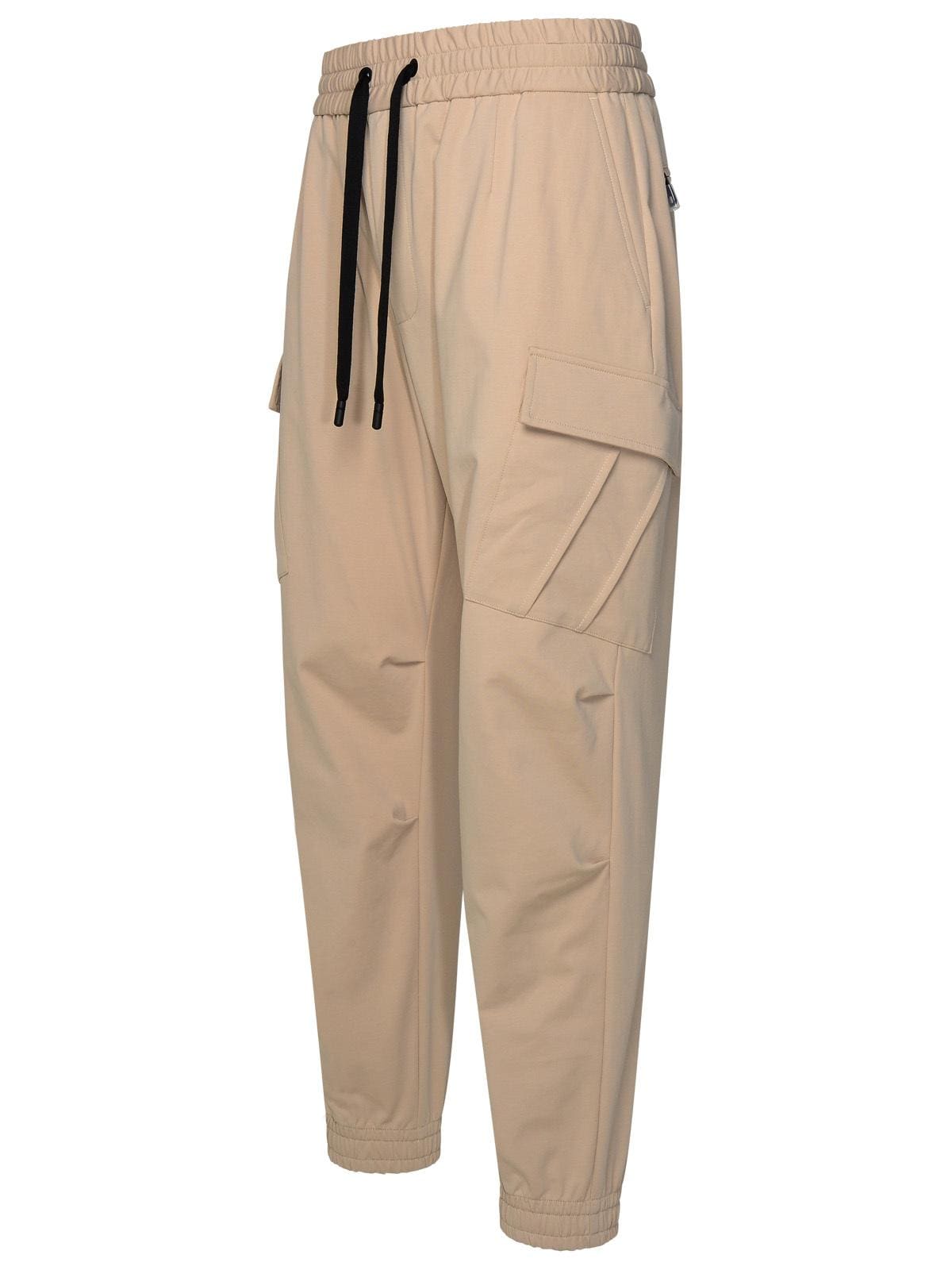 Dolce & Gabbana Beige Cotton Blend Trousers | Banlieue91