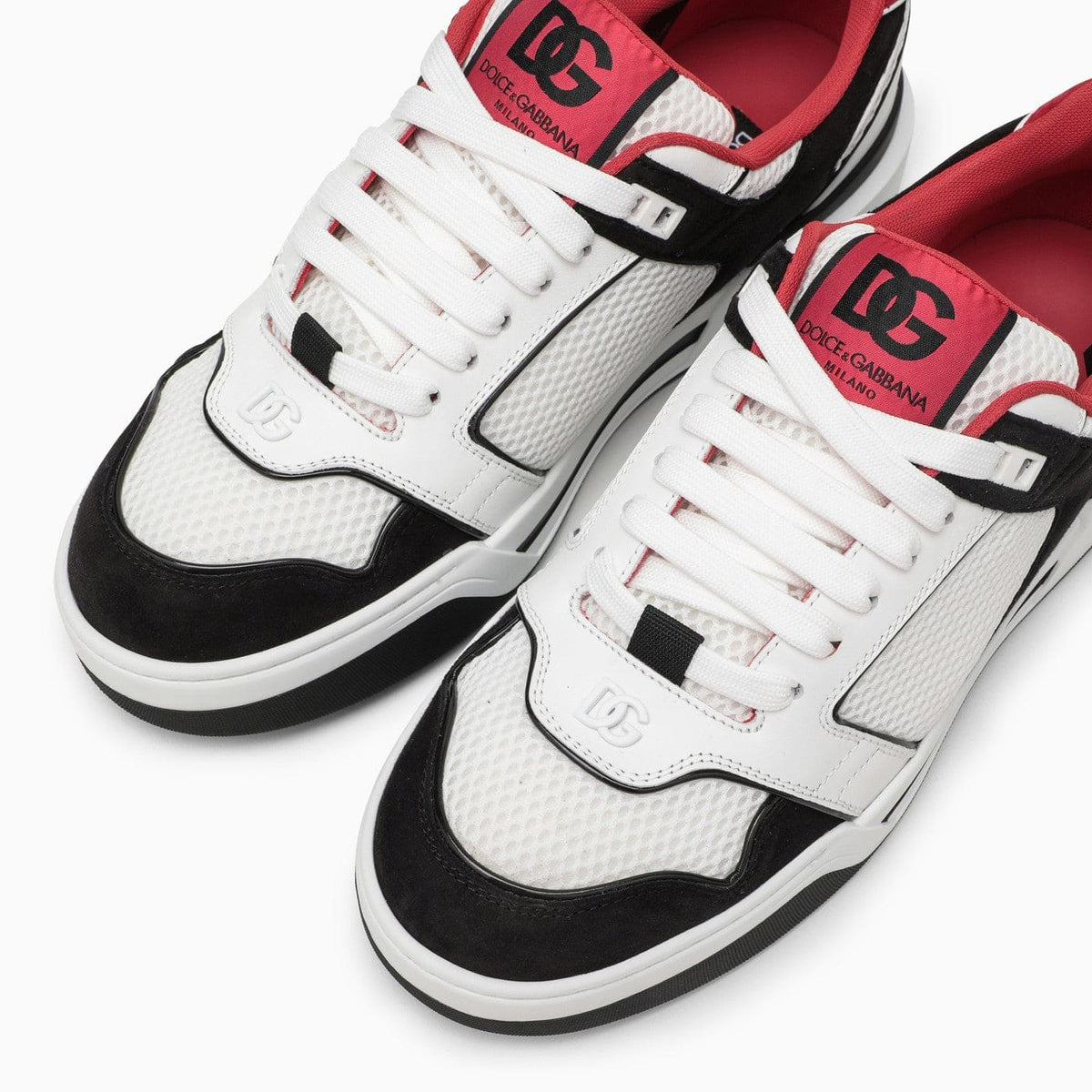 Dolce & Gabbana Black And White Leather Trainer | Banlieue91