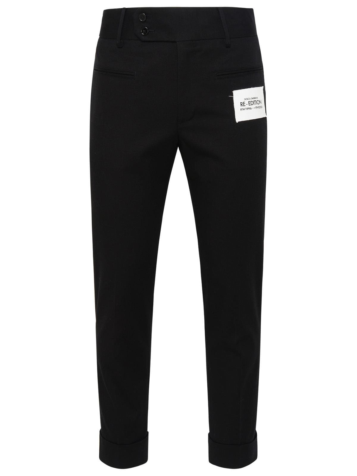 Dolce & Gabbana Black Cotton Pants | Banlieue91