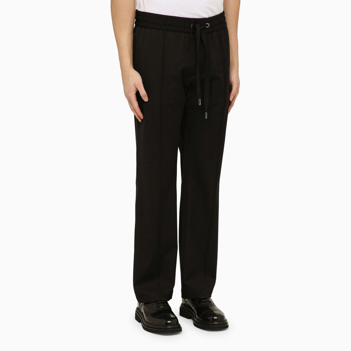 Dolce&Gabbana Black Wool Soft Trousers | Banlieue91