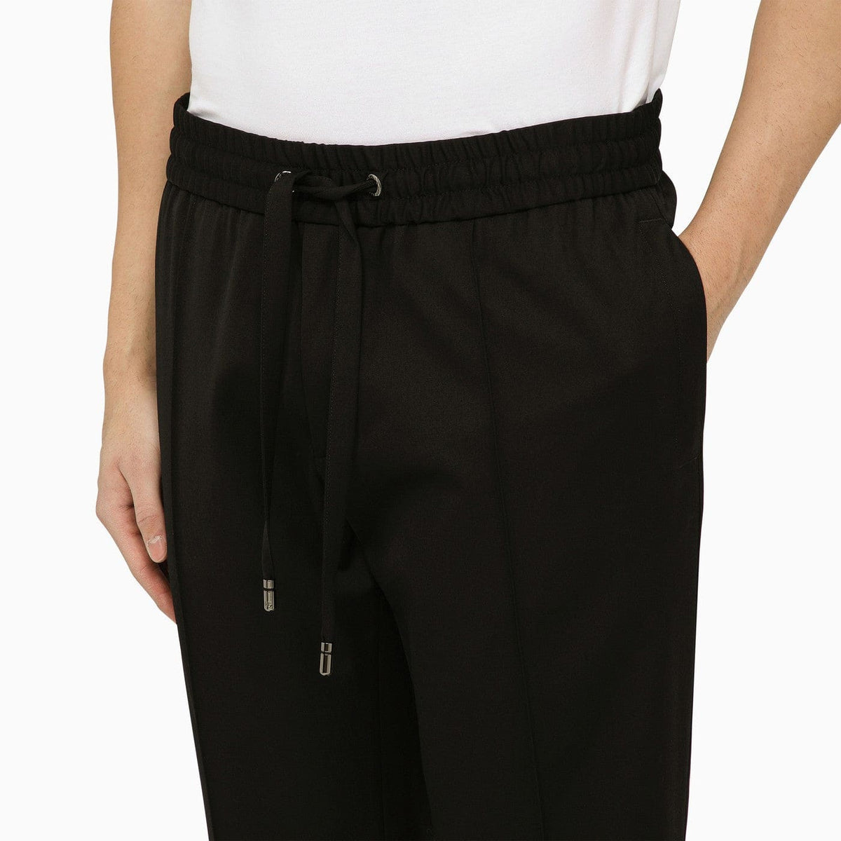 Dolce&Gabbana Black Wool Soft Trousers | Banlieue91