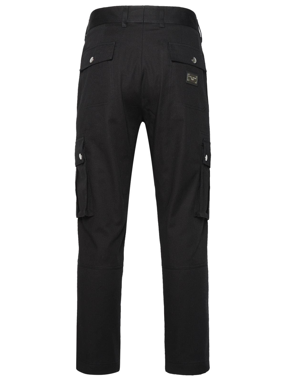 Dolce & Gabbana Cargo Pants In Black Cotton | Banlieue91
