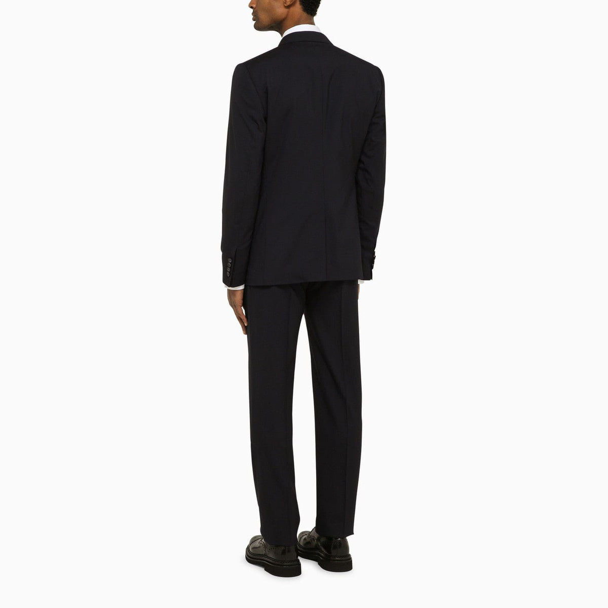 Dolce&Gabbana Dark Blue Wool Double Breasted Suit | Banlieue91