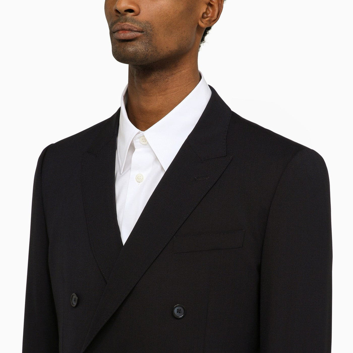 Dolce&Gabbana Dark Blue Wool Double Breasted Suit | Banlieue91
