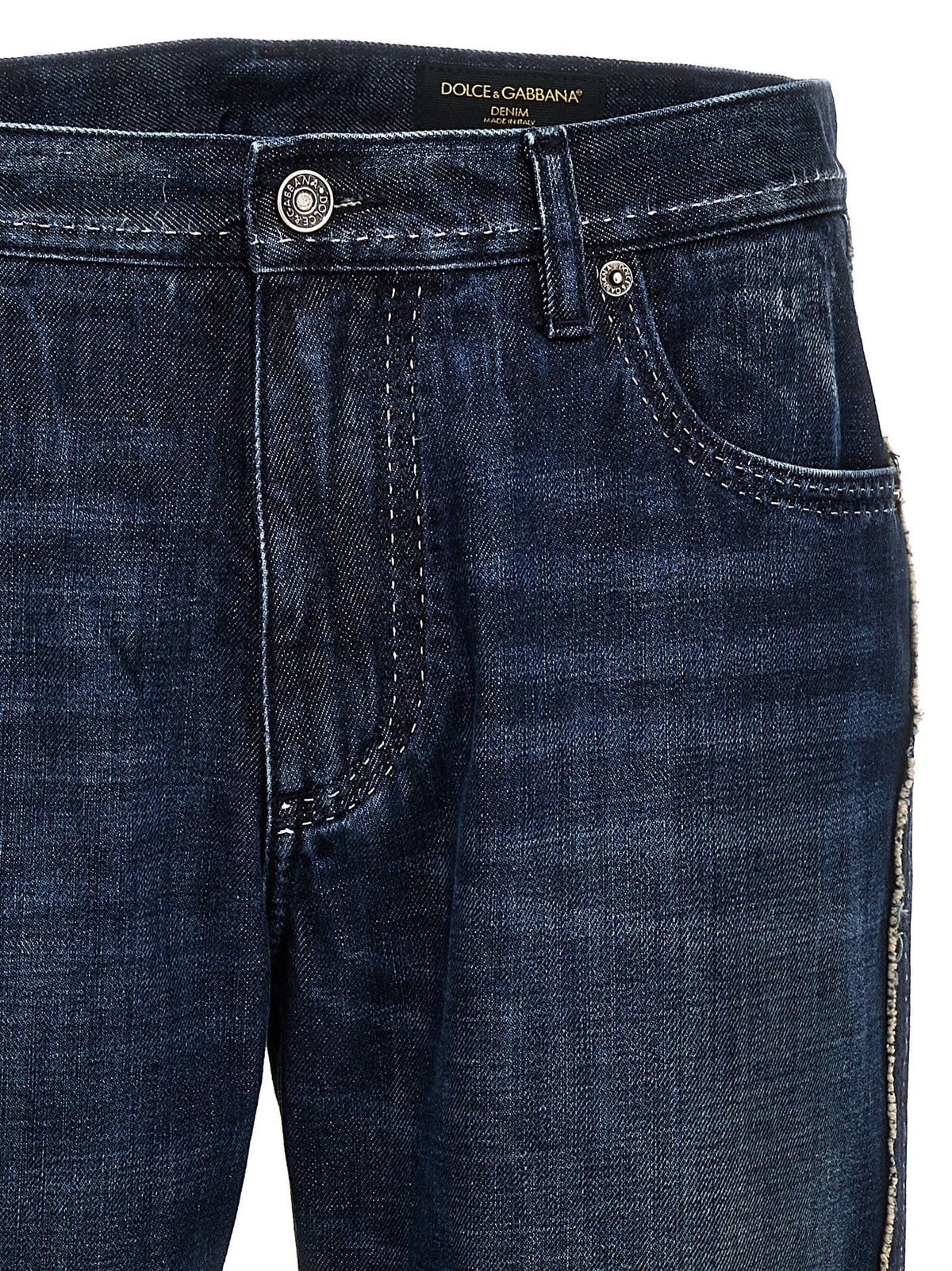Dolce & Gabbana Fringed Stitching Jeans | Banlieue91