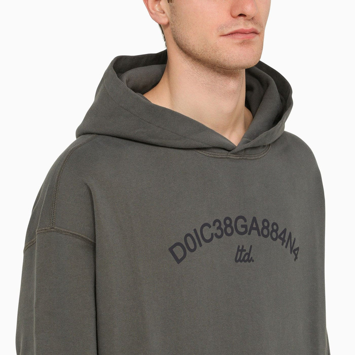 Dolce&Gabbana Grey Sweatshirt Hoodie With Logo | Banlieue91